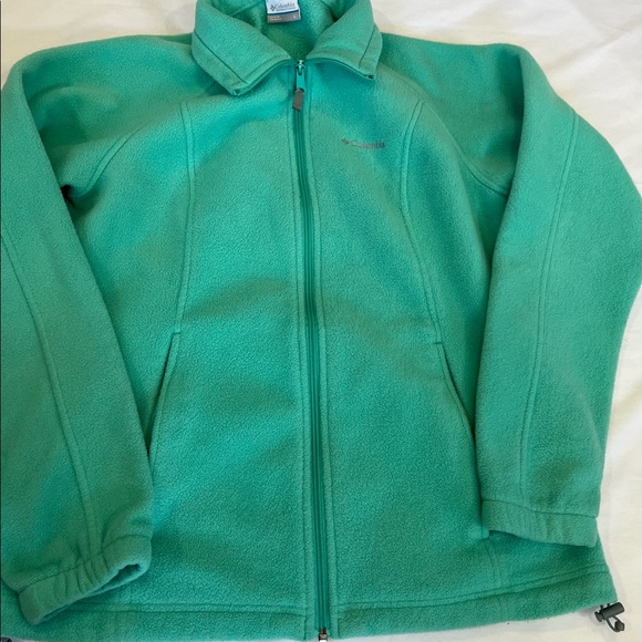 Large Columbia Long Sleeve Fleece Jacket Full Zip Womens Activewear Sports - Picture 8 of 8